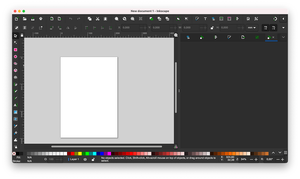 Screenshot of Inkscape