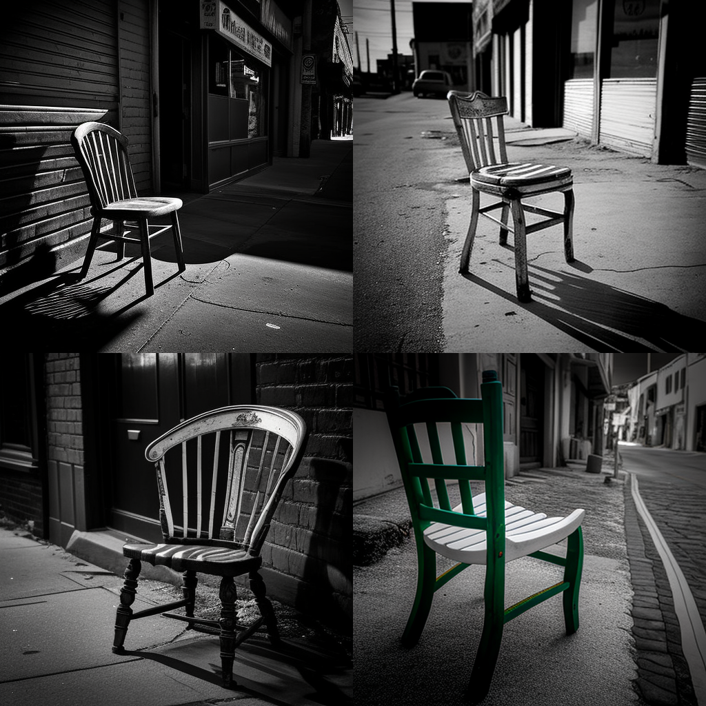 chairs, street photography