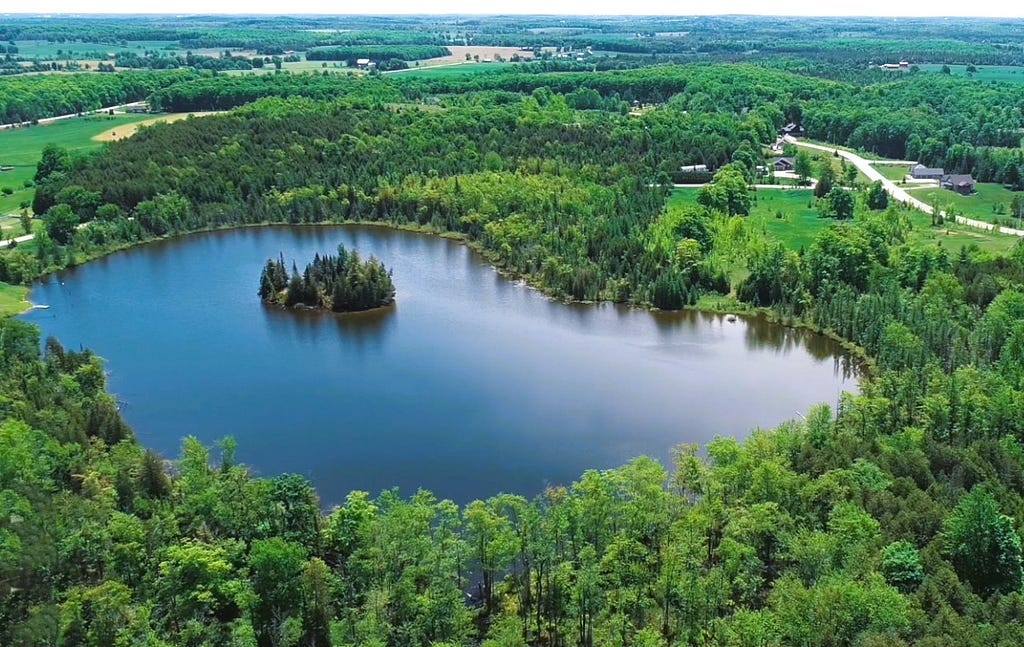 In Ontario, Curleys Lake could be a year-round residence or a weekend getaway surrounded by trees and natural beauty