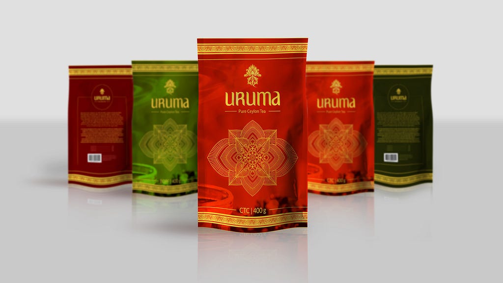 URUMA Pure Ceylon Tea Packaging