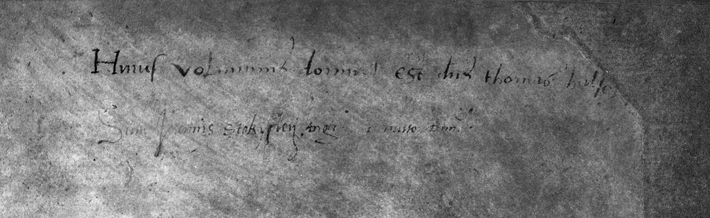 A washed-out inscription in Incunable 17287 made visible with multispectral imaging