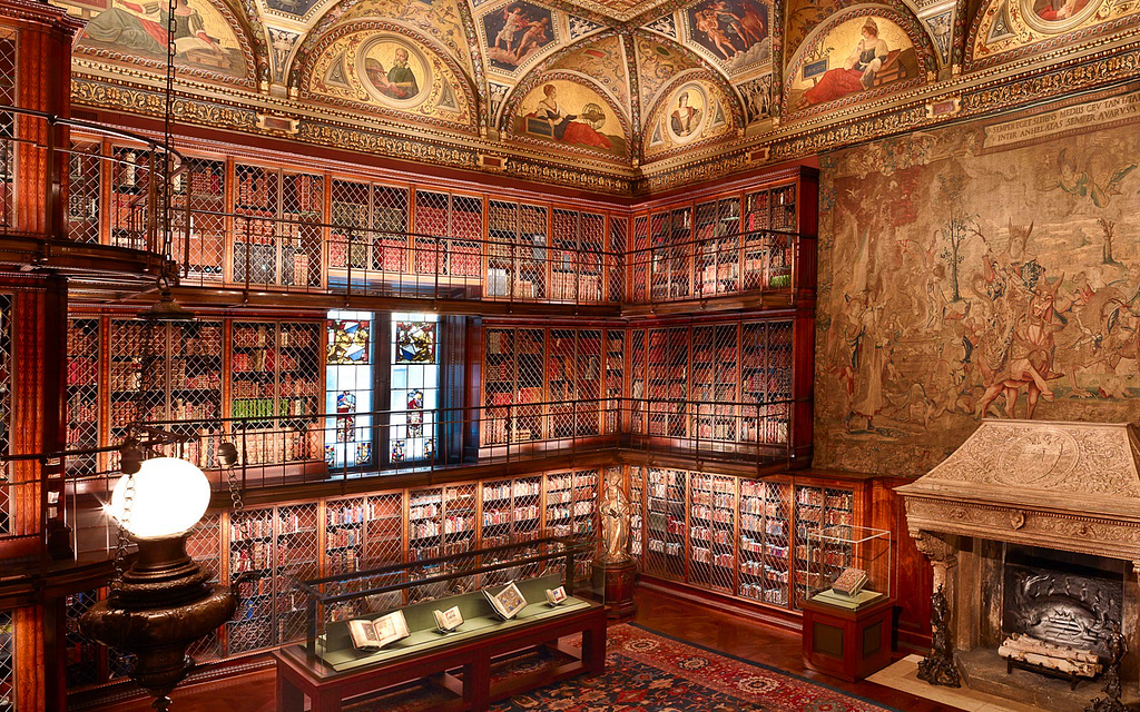 JP Morgan’s Library where he and fellow financiers, helped to stop the Panic of 1907.