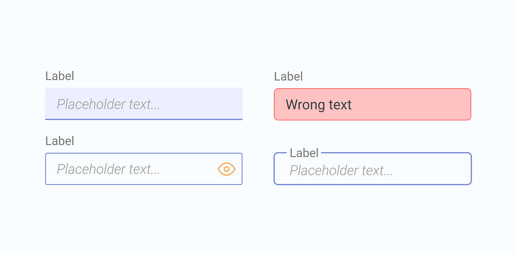 Text field examples