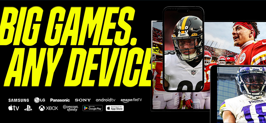 Screenshot of DAZN website showing compatible devices for NFL Game Pass