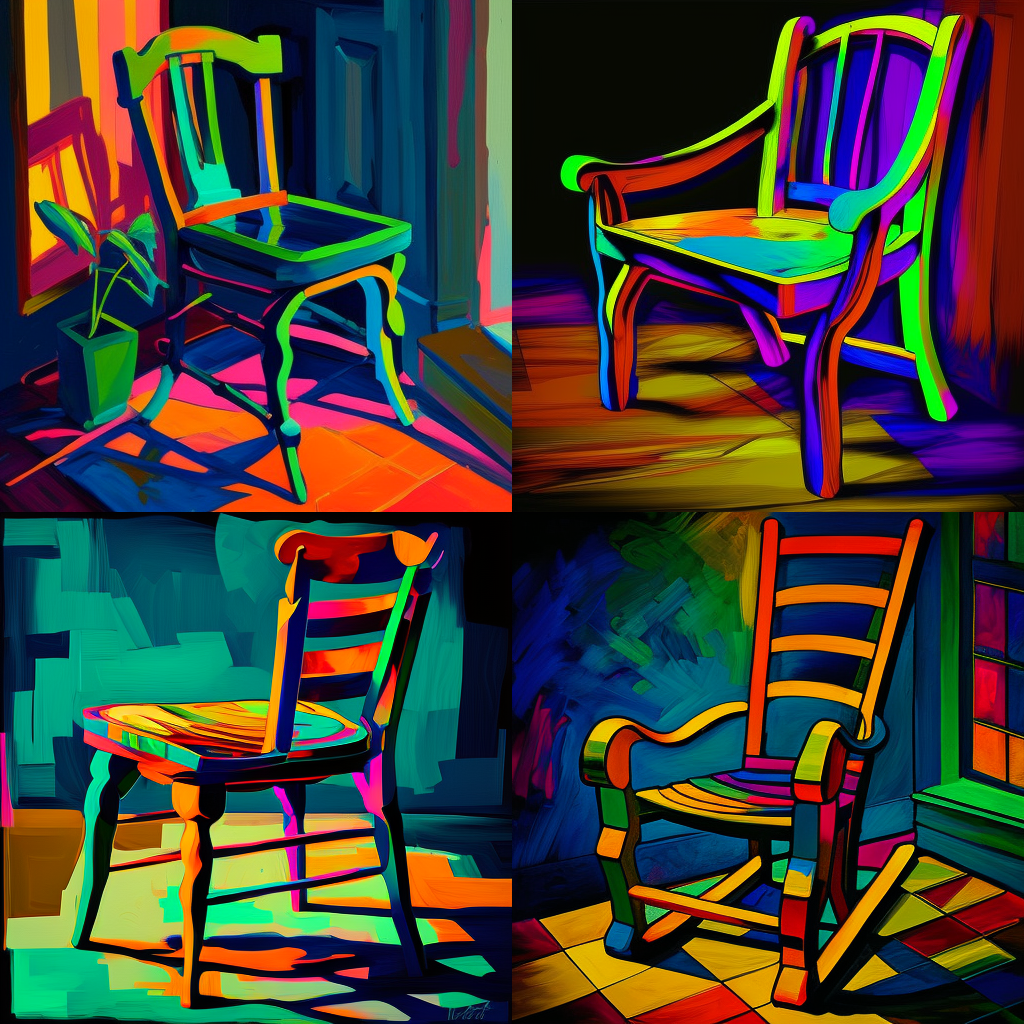 chairs, fauvism