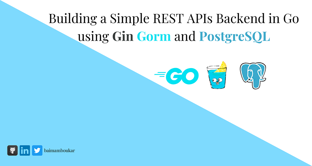 Cover Image for an Article Titled Building a Simple RESTful APIs Backend in Go using Gin Gorm and PostgreSQL