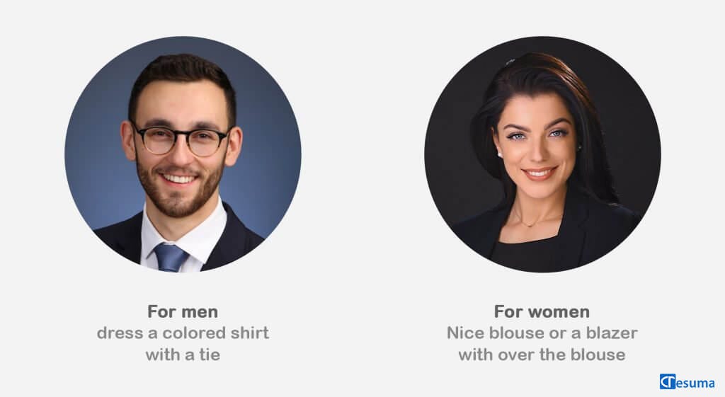 What to wear to resume photograph