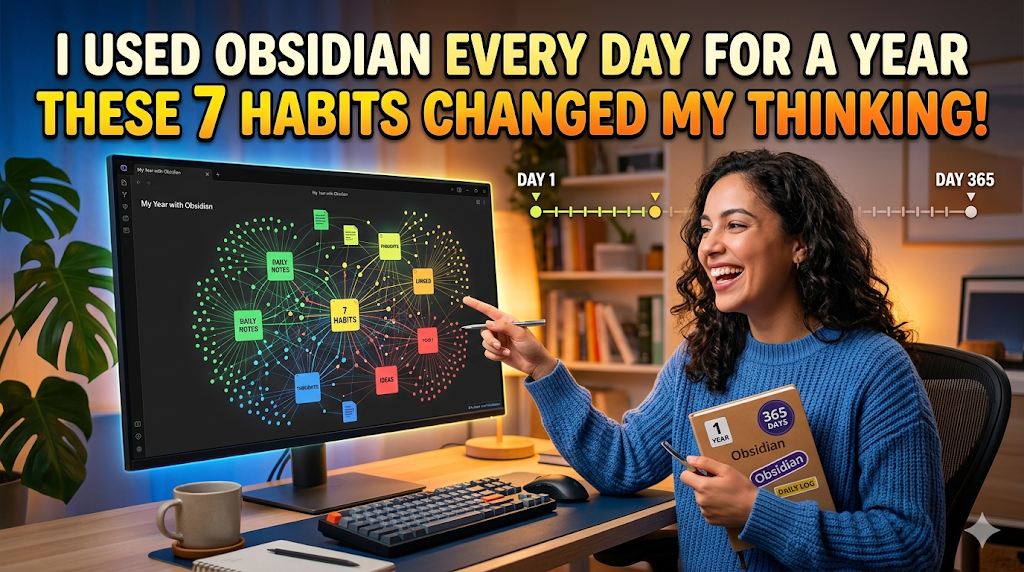 I Used Obsidian Every Day for a Year — These 7 Habits Changed My Thinking