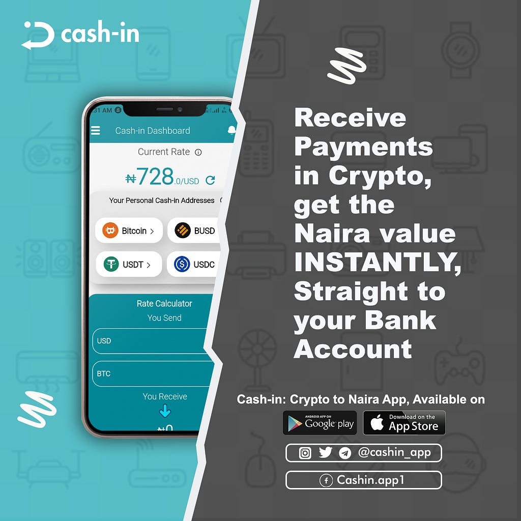 Receive payments in crypto, get the Naira value instantly, straight to your bank account