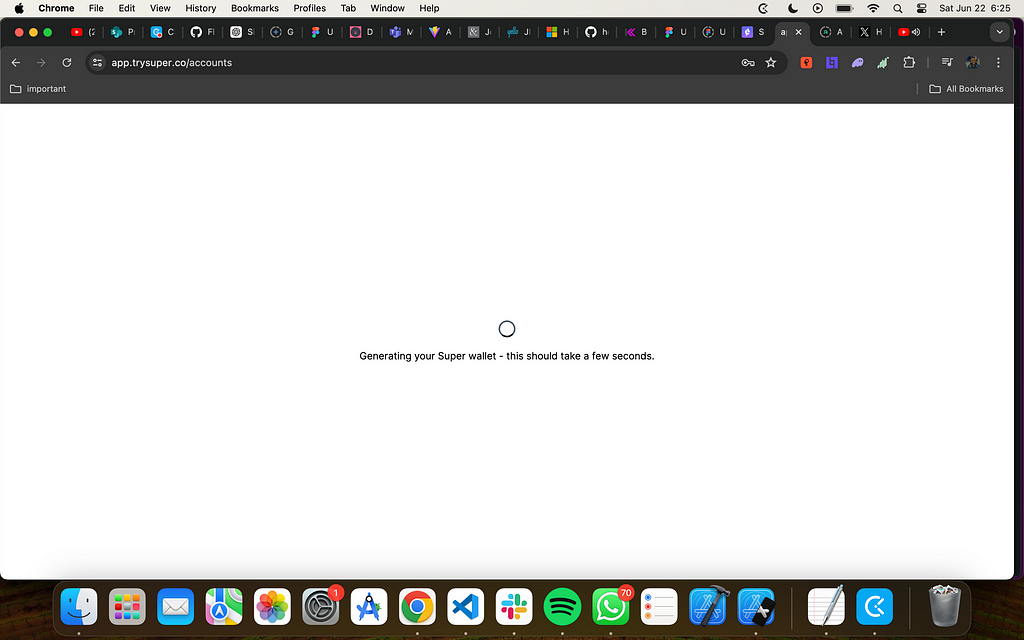 Generating my Super wallet