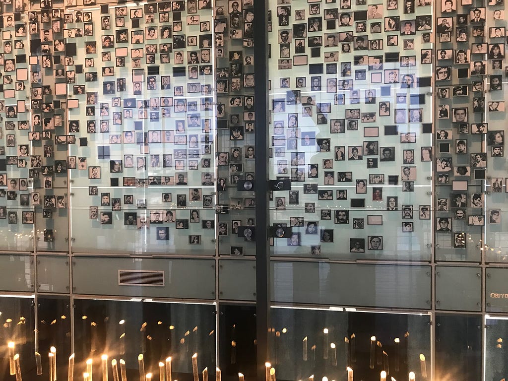 Images of the victims of Chile’s military coup. Photo by Krissy Dietrich Gallagher