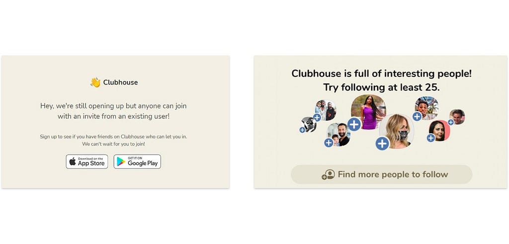 ClubHouse using social influence to leverage their product