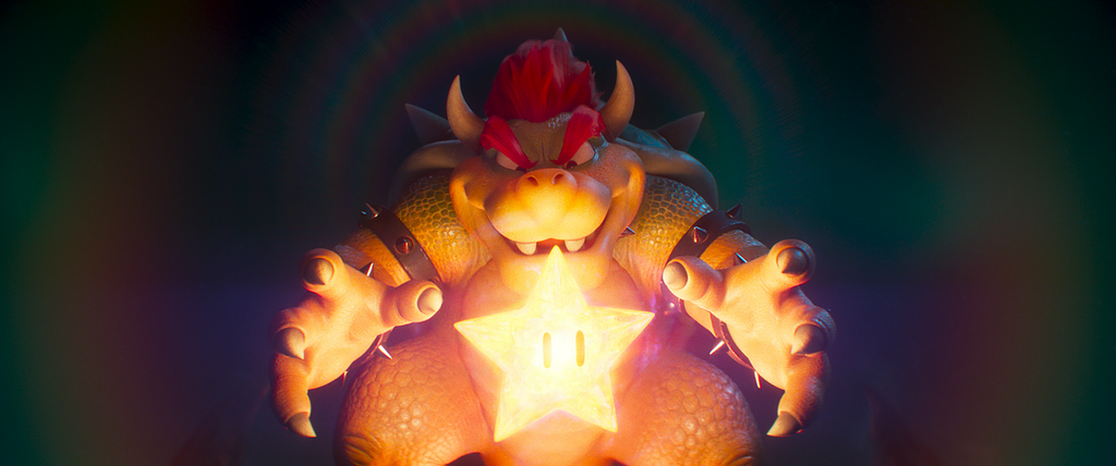 A still from the 2023 film “The Super Mario Bros. Movie” featuring the charactter Bowser, voiced by Jack Black.