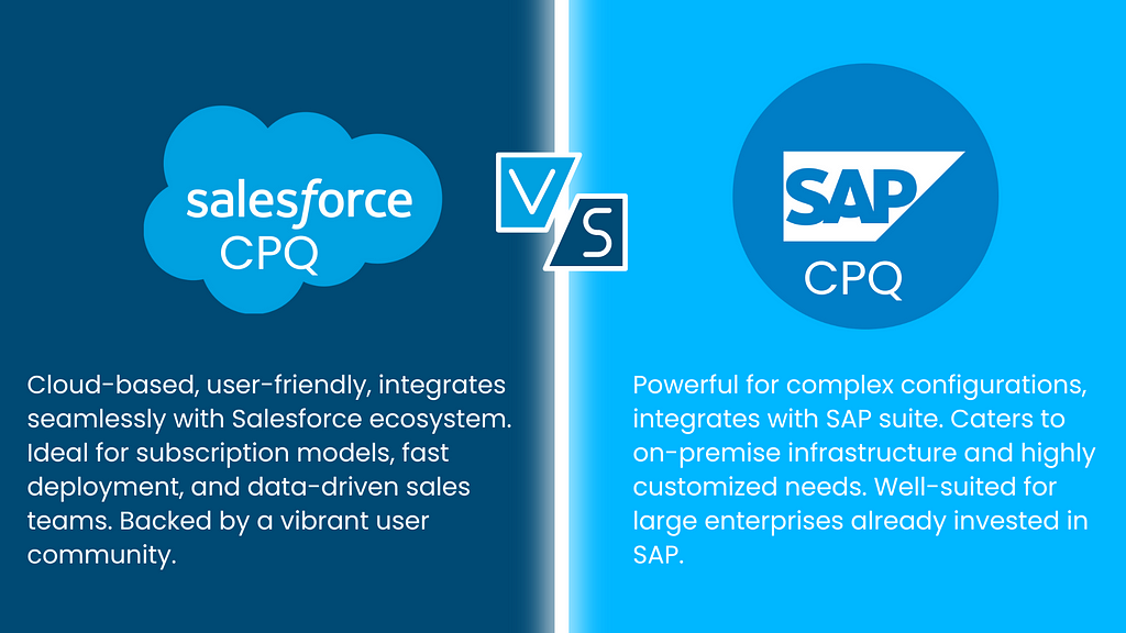 Salesforce CPQ vs SAP CPQ