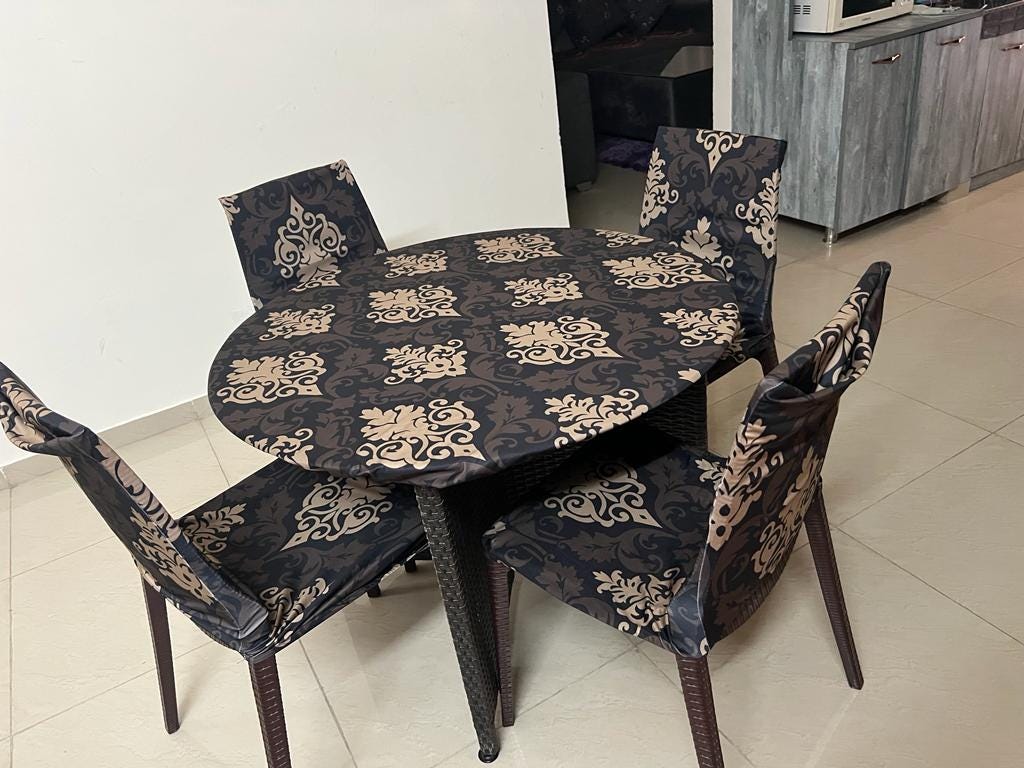 chair table cover combo set