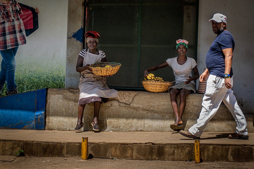 Fruit vendors.