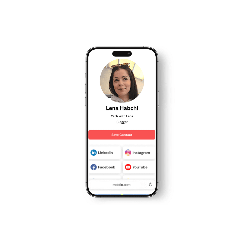 mobilo digital business card profile