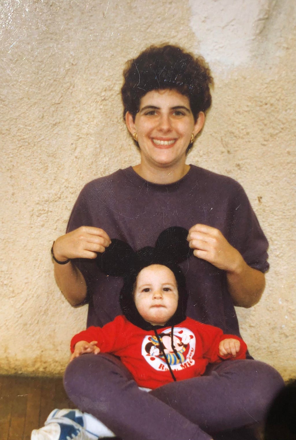 Me and my mom, circa 1990