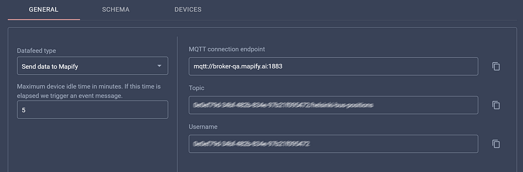 Mapify exposes both HTTP and MQTT bridges to handle your incoming real-time data.