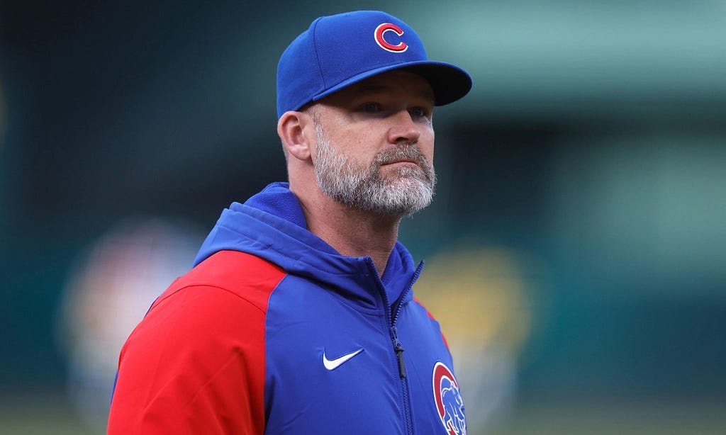 Cubs manager David Ross during pregame.