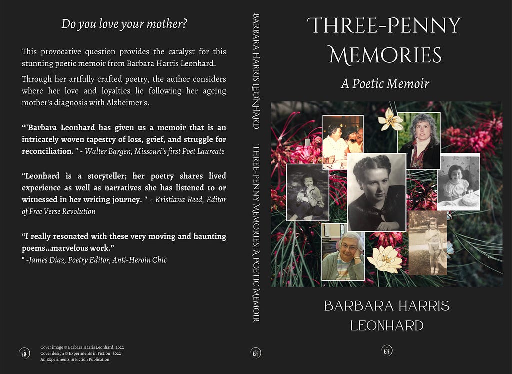 The Cover of My Book, Three-Penny Memories: A Poetic Memoir