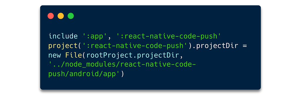 Using CodePush to update your React Native App Live — Step 11