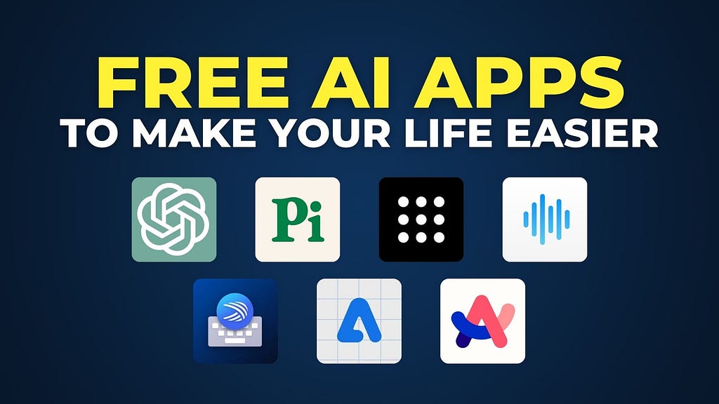 Free AI Apps For Android and iOS