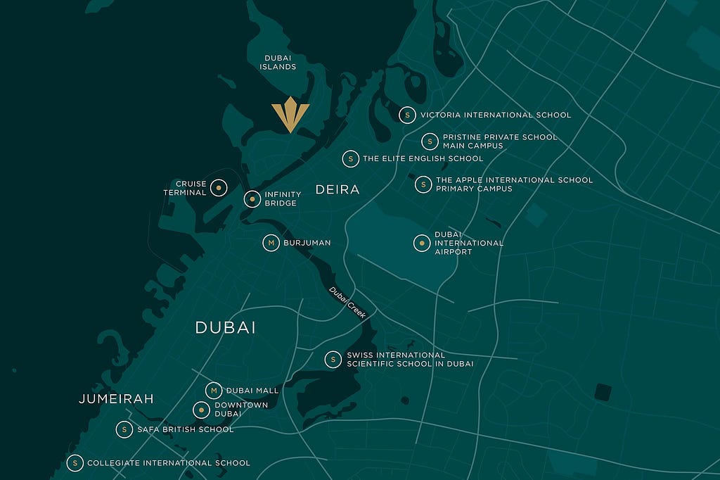 Rixos Residences Dubai islands Location