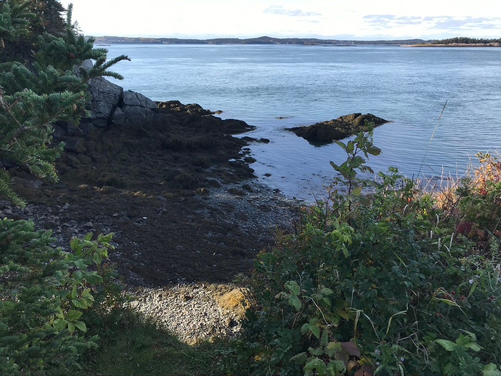 Original island route to Lighthouse Station, New Brunswick, Canada (2019).