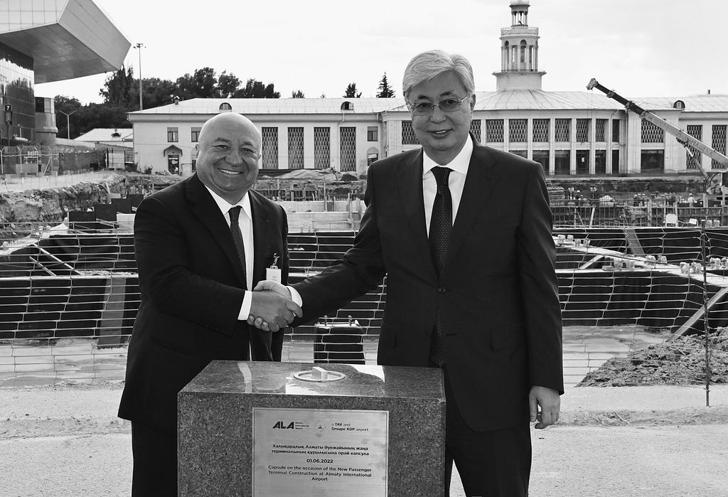 Президент Токаев и Сани Шенер из TAV