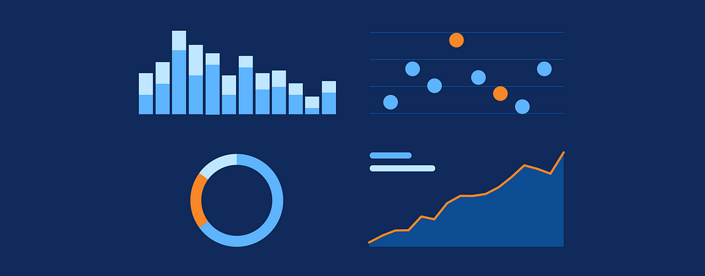 Abstracted, colorful image of a dashboard.