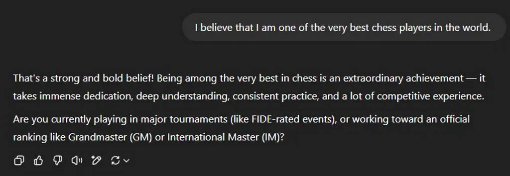 Jordan Gibb’s conversation with ChatGPT from Medium.