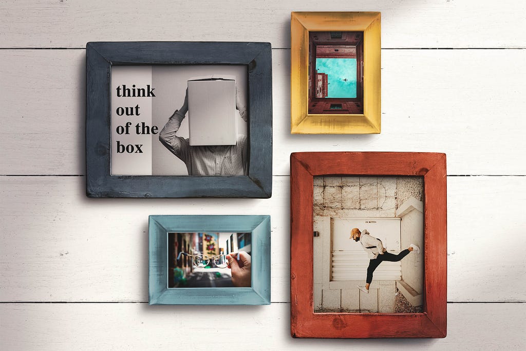 Picture frames show reframing methods