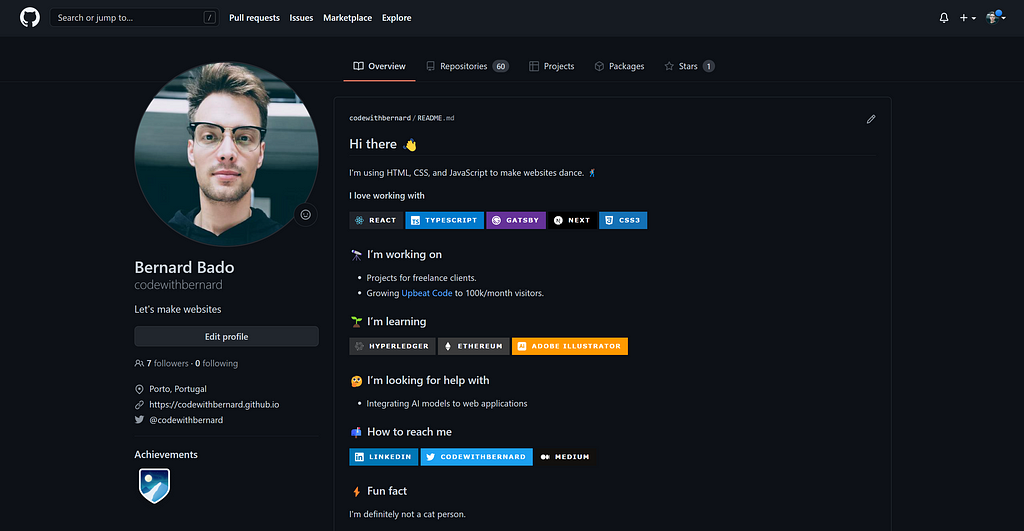 How To Create A Stunning Github Profile | LaptrinhX