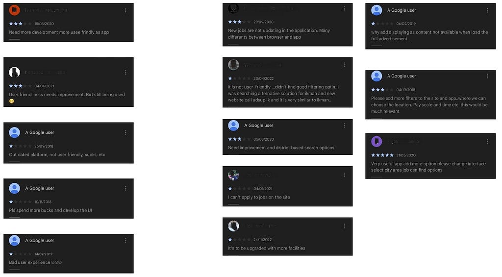 User reviews and feedback on Google playstore about Topjobs
