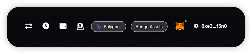 Users can transfer their tokens by clicking on the button “Bridge Assets” on the Credit Marketplace.