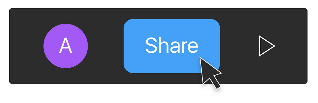 Share button in Figma