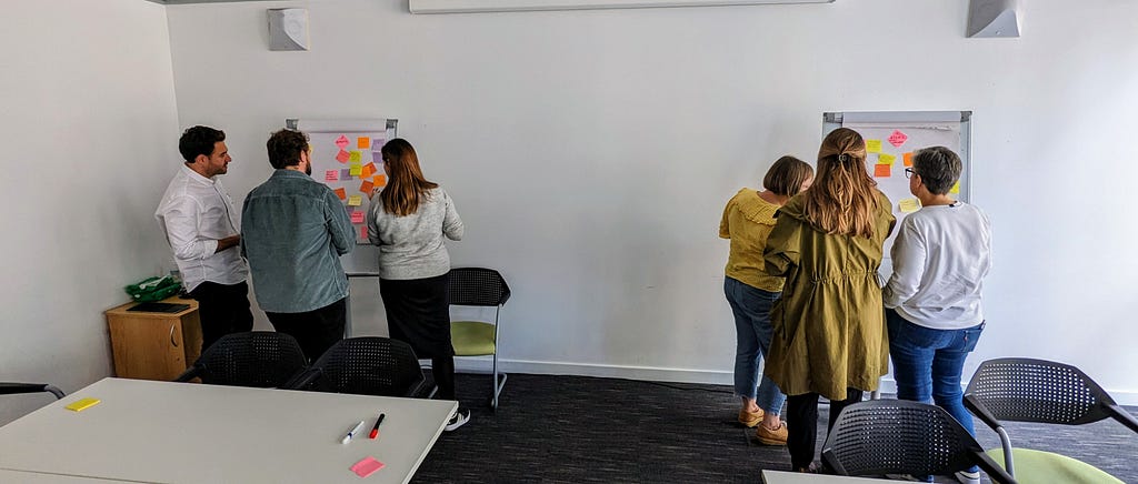 People participating in group exercises to create guidance about public roadmapping