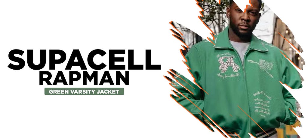 Rapman Green Varsity Jacket