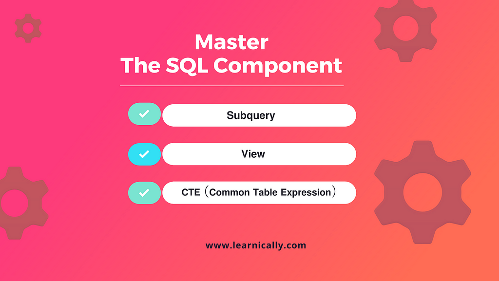 Subqueries, Views & Common Table Expressions (CTE) in SQL: Learnically