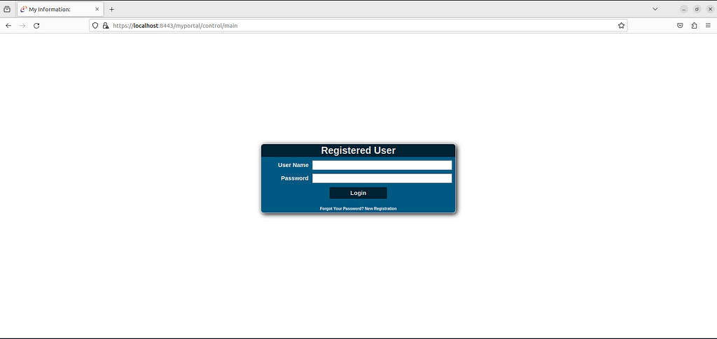 Access Apache OFBiz login screen