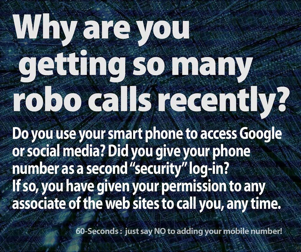 Why are you getting so many robo calls and telemarketing calls?