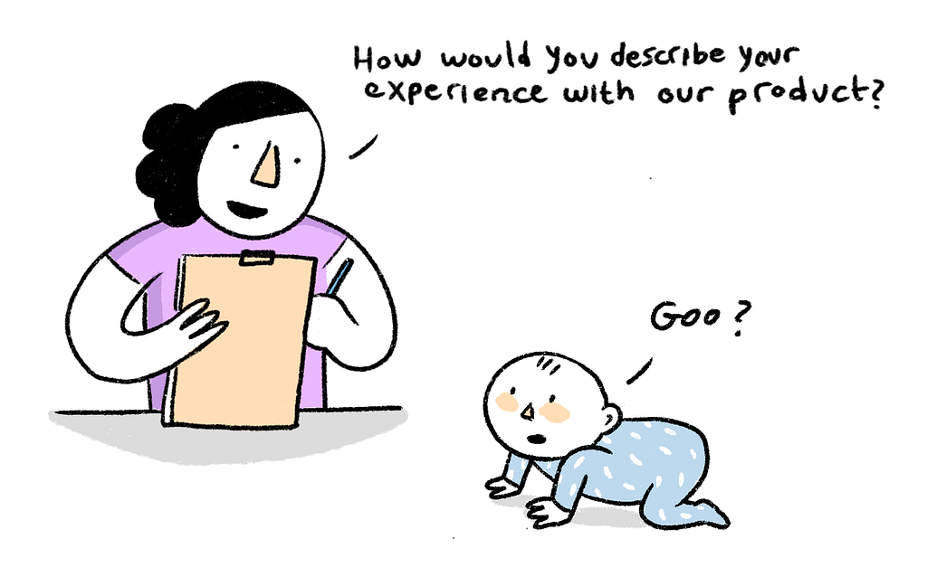 How would you describe your experience with our product? -Goo?