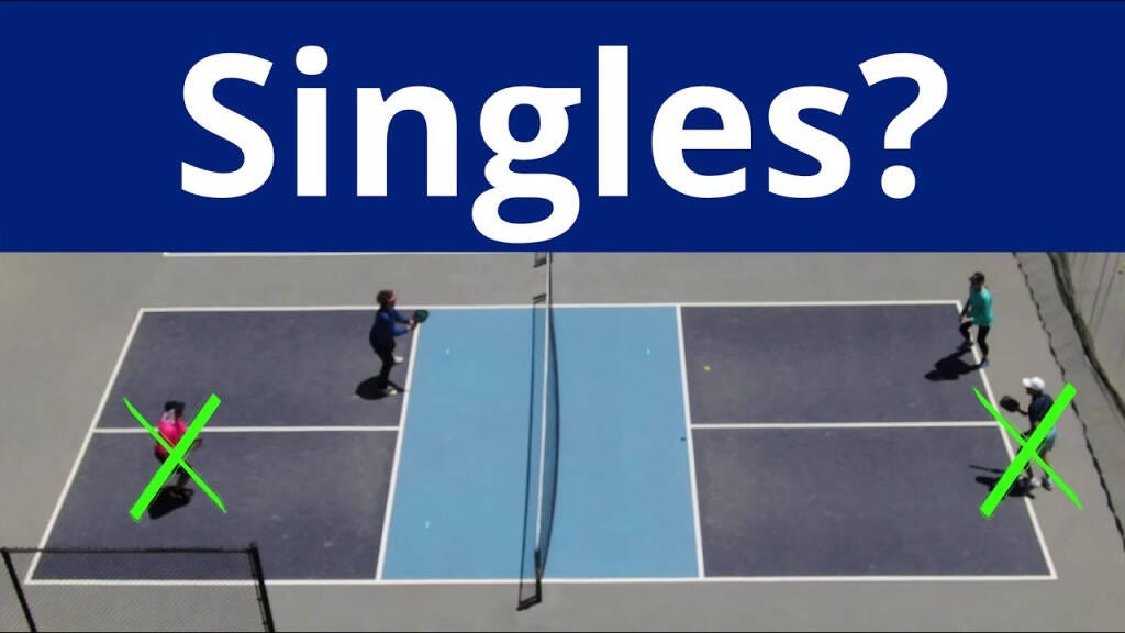 Positioning for Pickleball singles?