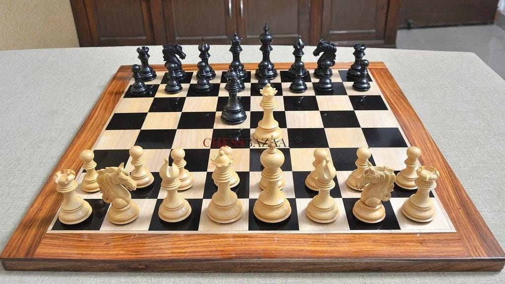 Luxury Chess Set in Ebony and Boxwood by chessbazaar