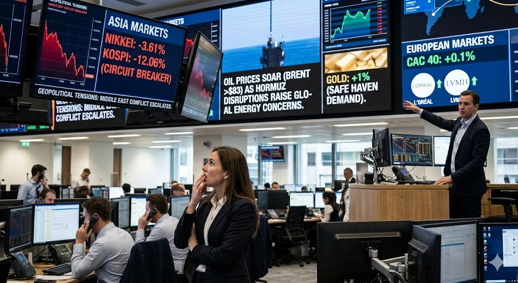 Global Markets Struggle Amid Middle East Tensions: European Resilience Contrasts with Asian Market…