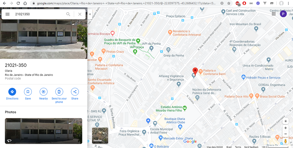 Esse nível de geolocalização da rua é o que teremos no final desse artigo para uma base de dados pública.