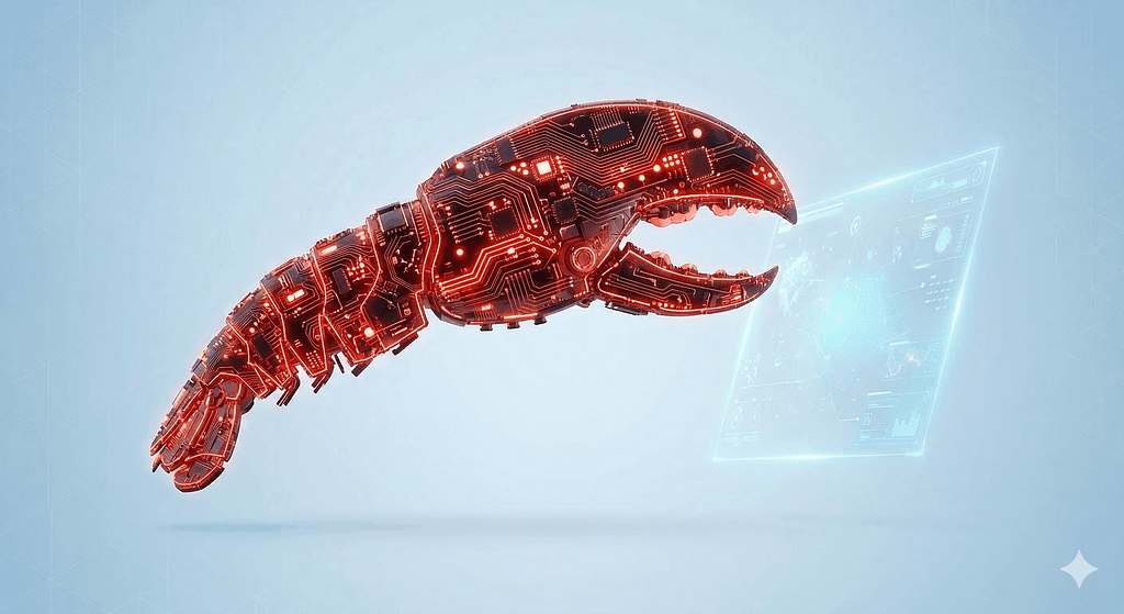 OpenClaw AI agent — open-source autonomous AI assistant visualization 2026