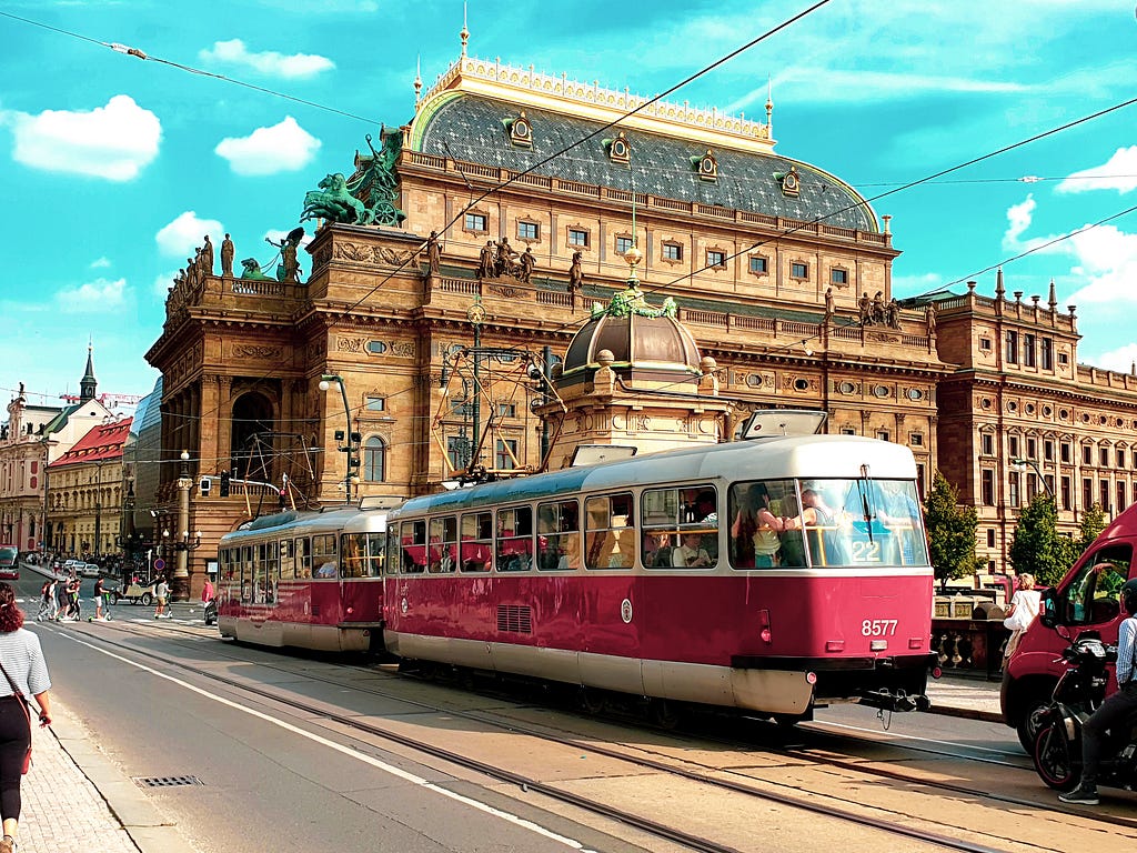 Tram in Prague