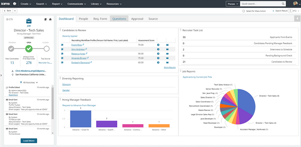 iCIMS ATS system